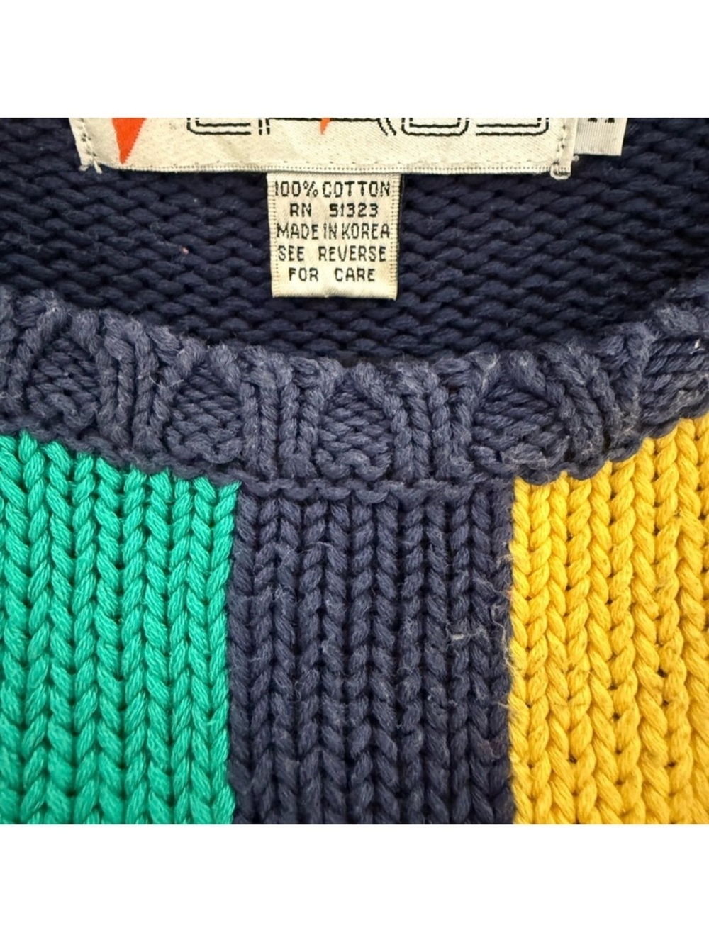 Chaus Colorblock Novelty Knit Sweater Vest Whimsical Teacher Medium - Picture 4 of 4